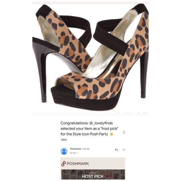 Carlos Santana Women's Suede Leopard Print Peep Toe Platform Stiletto Pumps NIB - Picture 1 of 16